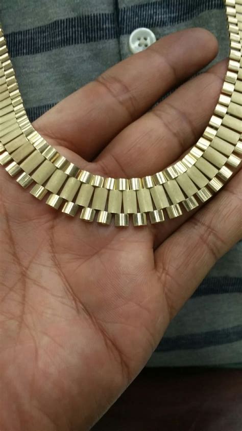 diamond rolex chain|10k gold rolex chains.